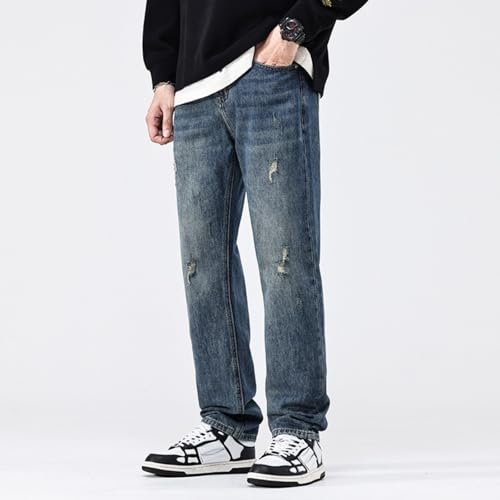 Jeans Pants Trousers Denim Retro Classic Men's Spring and Autumn Versatile Casual Wide Leg3