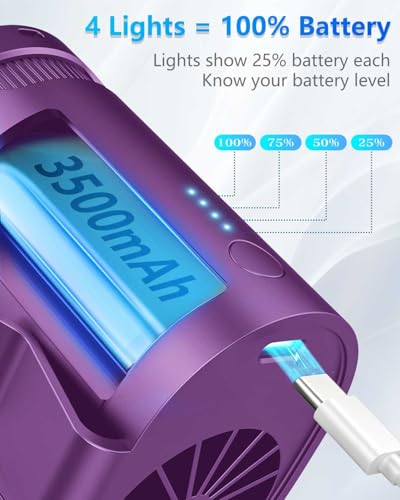 Image of Clip On Fan for Shirt Belt Pants-Mini Lightweight Portable Waist Fan Rechargeable Battery Powered,Hands Free Belt Loop Tshirt Hip