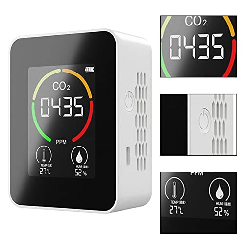 Kooldioxidemonitor,Draagbare CO2-alarmdetector Hol ontwerp | Huishoudelijke benodigdheden USB oplaadbaar voor uitstapjes… - Afbeelding 8