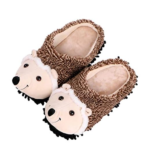 Happyyami Zapatillas de Casa para Mujer Zapatillas de Erizo de Animales de Dibujos Animados Zapatillas de Casa de Interior Zapatos de Casa de Dormitorio de Invierno Cálido Y Difuso