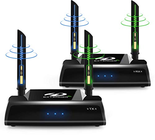 Wireless HDMI Extender, 5GHz HDMI Loop Output Transmitter and Receiver for TV/AV, Support 1080P 60Hz Full HD with IR…