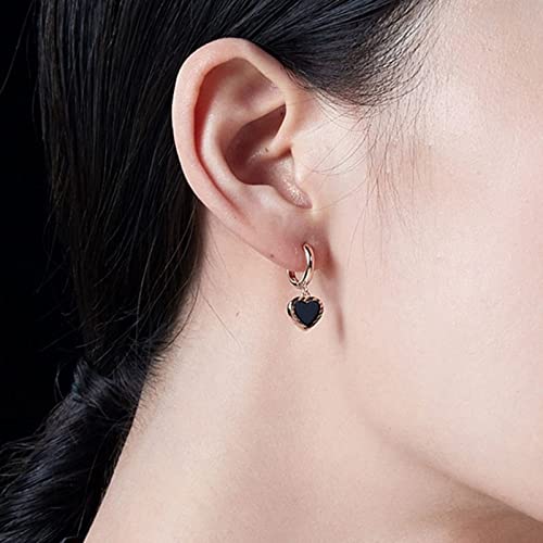 Boucles d'oreilles argent sterling et agate noire luxe - 3