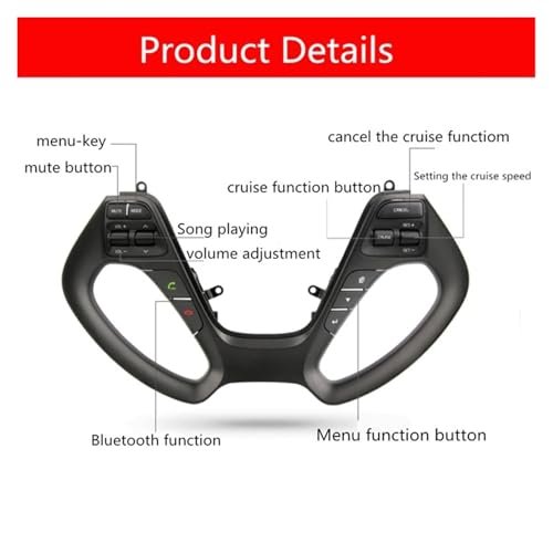 Commandes au volant Kia K3 en carbone pour réparer vos boutons usés - 2