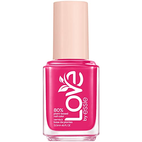 Essie Esmalte de uñas de larga duración con acabado cremoso, tiempo de secado corto y menos descamaciones, fórmula vegana, LOVE by essie, color: n.º 80 self-love rush, rosa, 1 x 13,5 ml