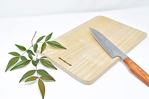 Kiri (Japanese Paulownia) Wooden Cutting Board, Made In Japan, Handmade, 8.2 X 12.5 Inches #TOP2