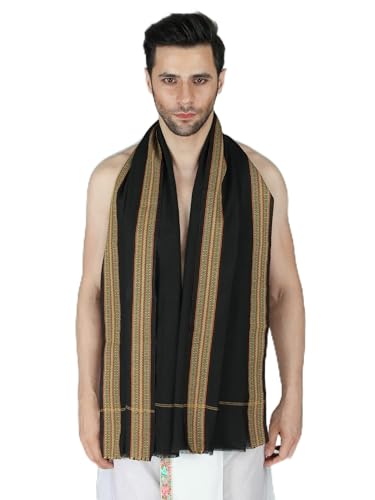 Angavastram coton pour cérémonies traditionnelles et fêtes de famille