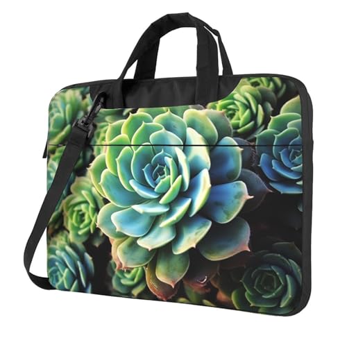 Bolso para portátil KHiry con diseño de plantas suculentas miniatura 1