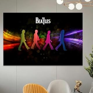 YBRAVO Poster de fanart des Beatles sur toile – Impression d’art moderne pour chambre à coucher – 30 x 45 cm - Les Beatles, Paul McCartney, John Lennon, RIngo Starr, George Harrison YBRAVO Poster de fanart des Beatles sur toile - Impression d'art moderne pour chambre à coucher - 30 x 45 cm – Image 5