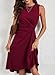 Happy Sailed Women's Summer Sleeveless Ruched Waist Slim Fit A Line High Low Midi Cocktail Party Dress for Wedding Guest Fashion Women Clothing 2025 Burgundy Small