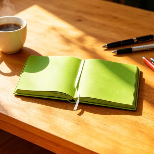 Cuaderno de dibujo A5 tapa dura block en blanco con cinta marcapáginas 3