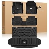 3W Floor Mats & Cargo Liner Fit for Honda HR-V 2026-2023 & Acura ADX 2026 2025, Honda HRV Accessories TPE Custom Fit Floor Liner and Cargo Liner Mat (Include Hybrid) (Not fit Premium Audio System)