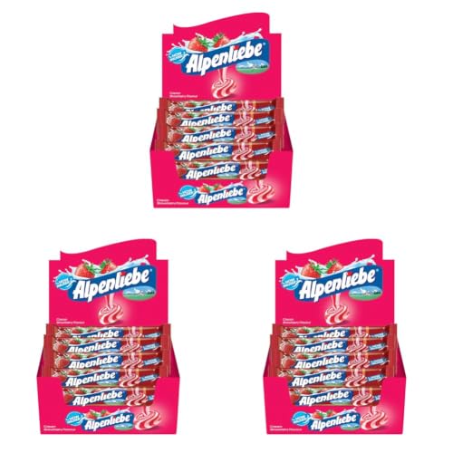 Image of Alpenliebe Gold, Cream Strawberry Candy Stick Pack, 720 Grams- Pack of 60