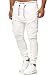 Produktbild Code47 Herren Chino Jogg Jogger Jeans Slim Fit Cargo Stretch W29-W38 Weiß W30 L32