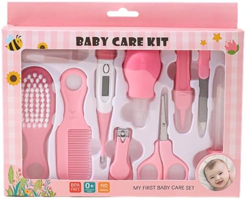 10-in-1 Baby Healthcare and Grooming Kit - Pink