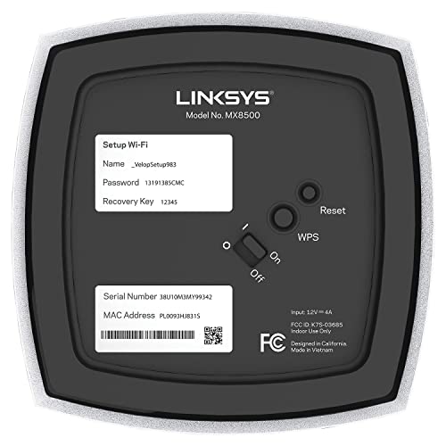 Image of Linksys MX8503 Atlas Max 6E Tri-Band Mesh Wi-Fi 6E System (3 Pack)