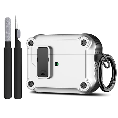 Image of Compatible with Airpods Pro 3 Case(2025),for Airpods Pro 3rd Generation Cases Cover with Keychain Cleaner Kit Soft Silicone Shockproof Cover for Women Men