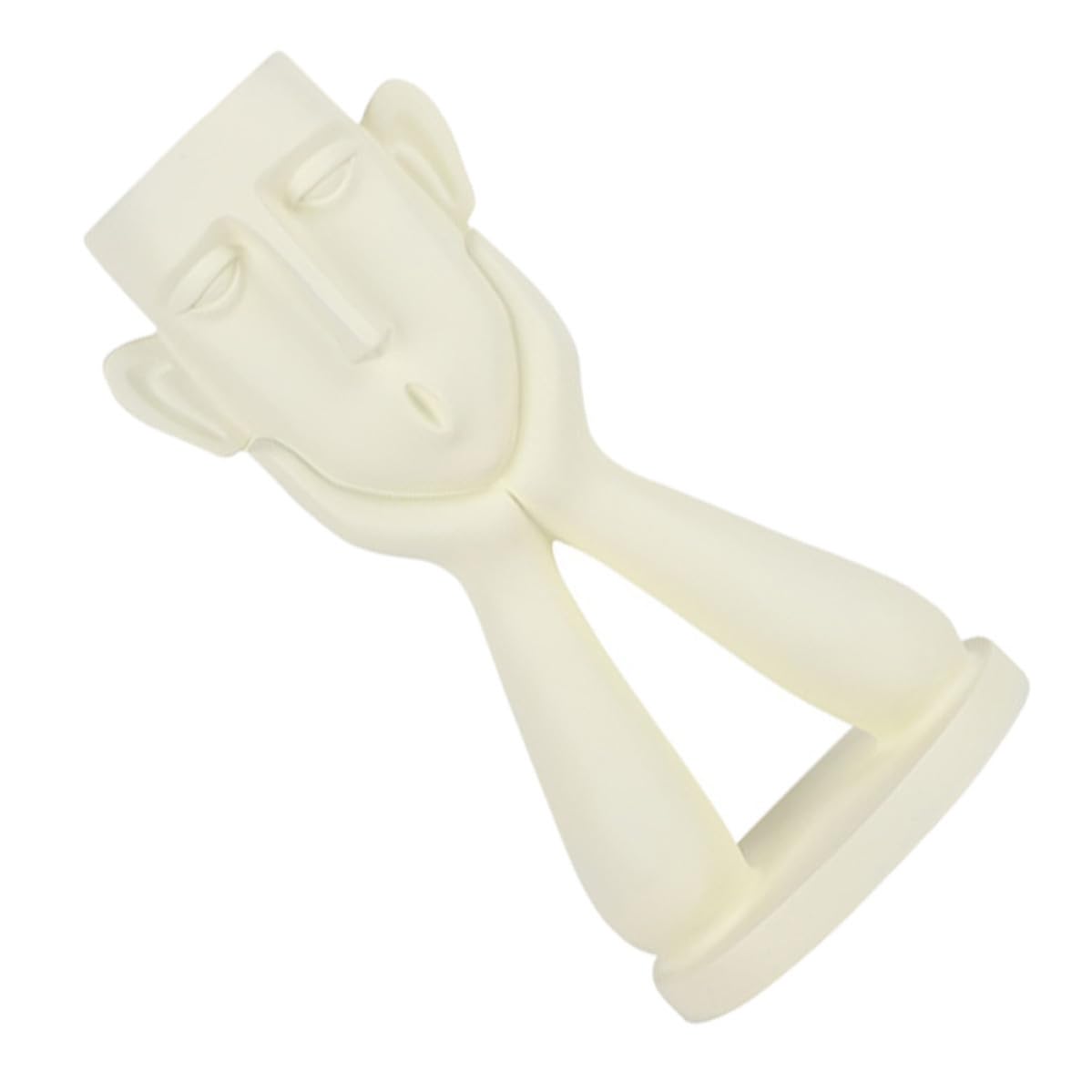 Vase à fleurs beige en résine de style européen pour décoration élégante