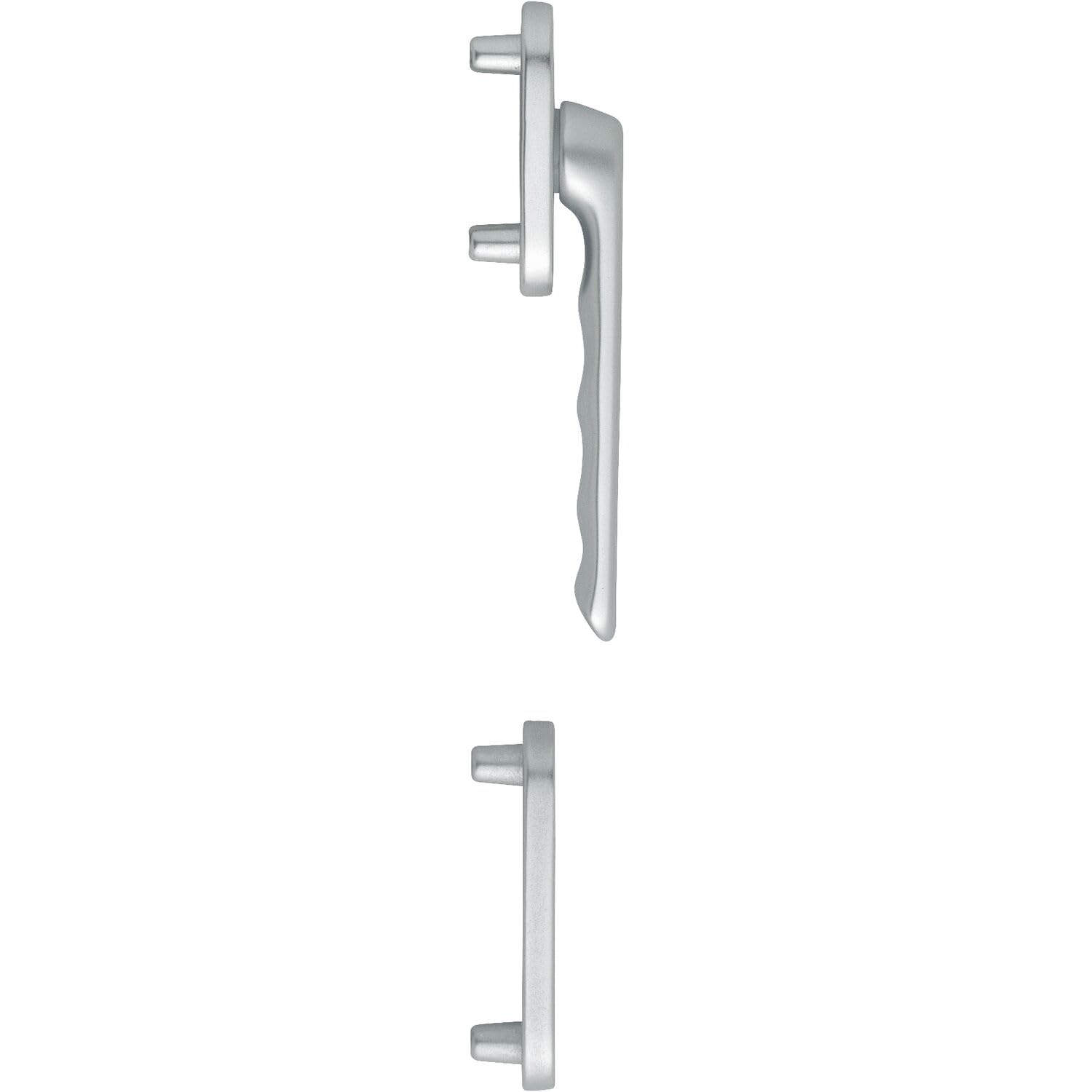 HOPPE 3419860 LIÈGE - Maniglia per porta del balcone, esterno piatto, argento anodizzato
