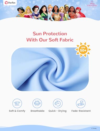 Image of Disney Frozen Elsa Stitch Marvel Toddler Girl Two Piece Long Sleeve UPF50+ Swimsuit Rashguard Sets Bathing Suit