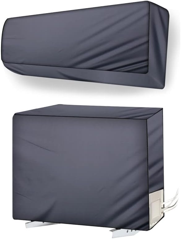 Stylista split ac cover set of indoor and outdoor unit Compatible for 1.5 Ton VOLTAS 183 EZA Grey