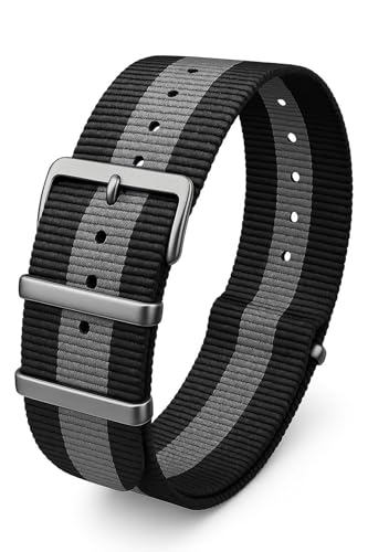 18 mm-20 mm-22 mm-24 mm Nato Kumaş Tekstil Saat Kordonu Kayışı N32NYL3-GB