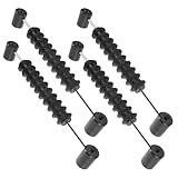 Cabilock 4 Stück Tischfußball Punktezähler Schwarze Perlen Langlebiges Zubehör für Spielzimmer Vereinswettbewerbe