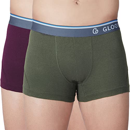 Image of GLOOT Men's Cotton Trunks Striped Briefs