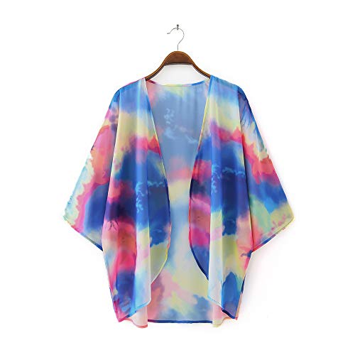 Image of CASURESS Women's Cardigan-Sheer Kimono Loose Summer Floral Print Cover Ups