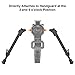 MidTen 7.5-9 Inches Rifle Bipod Adjustable Compatible with M-Rail Bipod for Rifle for Outdoor, Range, Hunting and Shooting Bipod for M-Rails