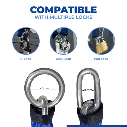 Cadena de seguridad de acero al carbono endurecido DocksLocks de máxima protección 8