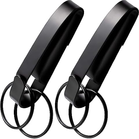 NIGHT PROVISION Stealth Tactical Key Ring Holder for Duty Belts, Quick Release Key Clip Stainless Steel w/2 XL Detachable Key Rings Max 2.25" Belt For Police, Correctional, Fire Dept. Cover