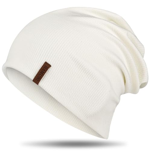 HAMUNI Mütze Damen - Dünne Slouch Beanie Mütze Herren - Leicht Weich...