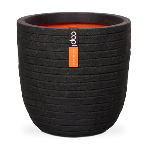 CAPI kblro935 Nature Übertopf Ball Reihe, schwarz, 137,2 x 132,1 cm