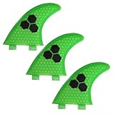 MeevrgR Juego de 3 aletas de fibra de vidrio para tabla de surf, accesorios de surf, fáciles de instalar, ligeras, 3 opciones de tamaño para entusiastas de los deportes acuáticos (210 g)