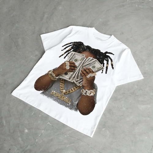 Image of DopeSkill Graphic Tee Streetwear Hip Hop Hypebeast Street Style Unisex T-Shirt Sneaker Colour Matching Shirts Swag Y2K Style