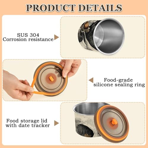 Contenedor de café OTVEE acero inoxidable 900ml miniatura 5