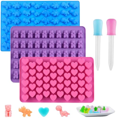 Moldes de silicona para snacks y chocolates 3 piezas miniatura 1