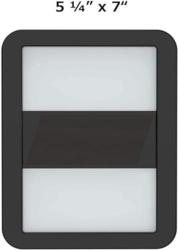 Miniatura 4 de Secfanya Espejo magnético para casillero de 5 ¼ x 7 pulgadas, parte trasera magnética que se adhiere a cualquier superficie de metal ferroso, espejo
