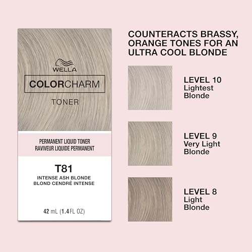 Image of COLORCHARM Permanent Liquid Hair Toners | Neutralize Brass | Healthy-Looking Blondes Tones | Vegan & Free of Parabens