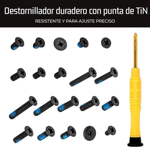 image for BOLT DROPPER 400pcs Laptop Screws w/Blue Nylok (20 Sizes) Titanium Nit