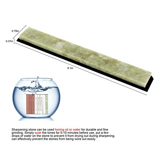 8-Packs Knife Sharpening Stones For Ruixin Pro Rx-008 Knife Sharpener Fixed-Angle Kit, Professional Whetstone Set Grindstone Polishing Stone With Base 180/400/800/1500/2000/3000/6000/10000 Grit #TOP3