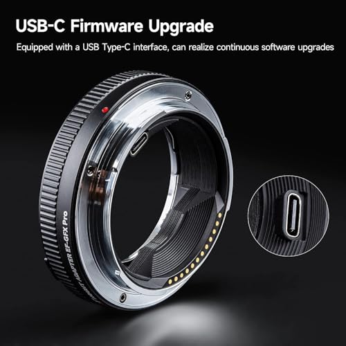 Image of VILTROX EF-GFX Pro Lens Adapter EF Mount to GFX Mount Lens Adapter Converter Ring for Canon EF /EF-S Series Lens to Fuji GFX-Mount Medium Format Camera GFX 100 100S 50S 50SII 50R