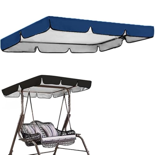 Toldo impermeable de repuesto para columpio de jardín de 3 plazas con techo resistente UV 2