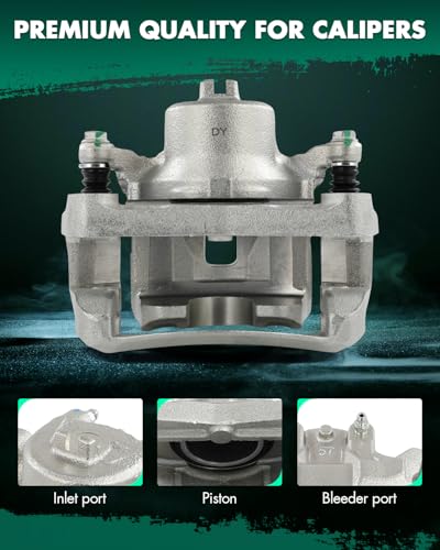 Image of SCITOO - Front Disc Brake Calipers Assembly with Bracket For Nissan For Sentra 2007 2008 2009 2010 2011 2012 2013 2014 2015 2016 2017 2018 2019 19B3306 19B3307