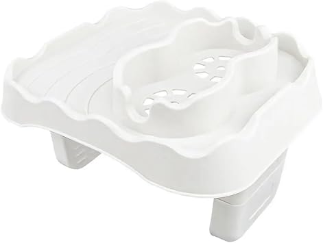 Hot Tub Tray Hot Tub Side Table Nonslip Drink Cup Holder Drink Caddy With Cup Holders Bathtub Spa Accessories And SuppliesB White