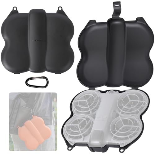 Honbobo Case Plastic for DJI NEO 2 Carry Case Drone Protective Case Storage Case Drone Accessories for DJI NEO 2 Compact Portable Lightweight (Blcak)