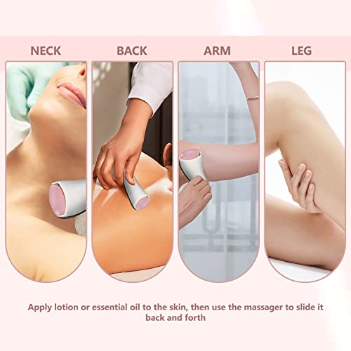 Gua Sha Tool With Jade Roller (2 In 1) Metal Guasha Scraping Massager For Eye And Face, Facial Massage Scraper On Skin #TOP2