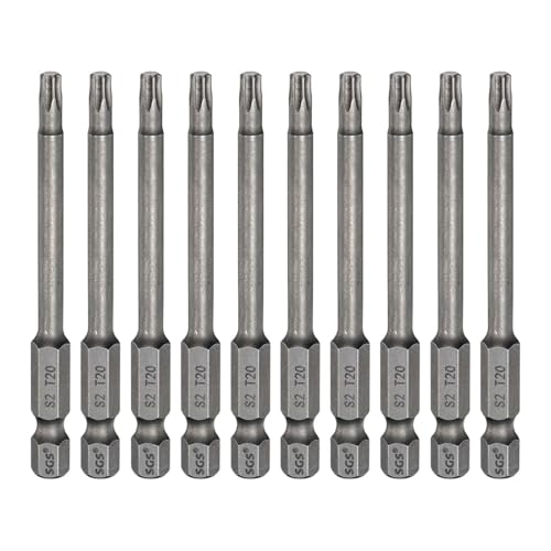 HARFINGTON T20 �g���N�X�w�b�h�h���C�o�[�r�b�g 10�� 1/4�C���` �Z�p�V�����N 3�C���` (75mm) �����O ���C ���Ȃ� �`�b�v �^���p�[ �v���[�t 6�_���X�N�����[�h���C�o�[�h�����r�b�g S2 �X�`�[���H�Ɨp�p���[�X�N�����[�h���C�o