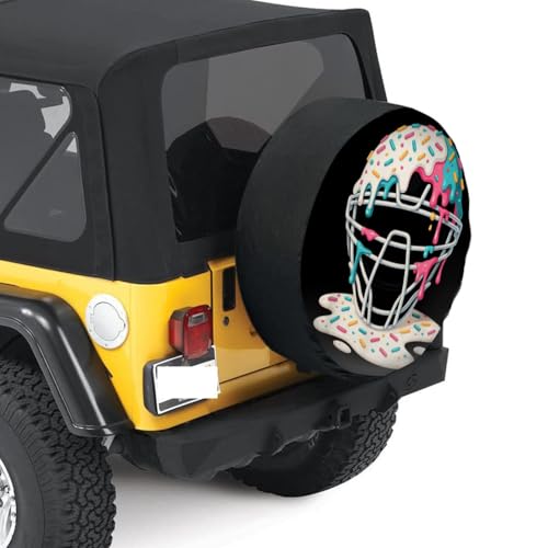 Respect The Drip Baseball Catcher Mask Ice Cream Spare Tire CoverTire Covers Weatherproof Wheel Protector Universal Fit 15 inch2