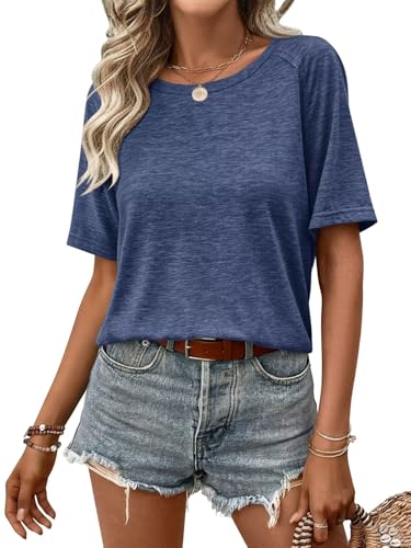 EADINVE Womens Half Sleeve T Shirts Crew Neck Summer...